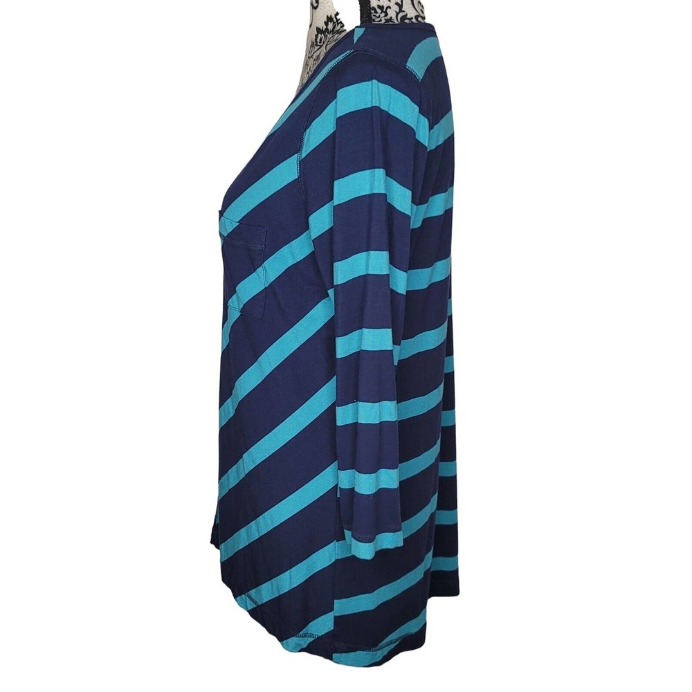 Tommy Bahama Striped Shirt Size M Blue - Picture 2 of 5